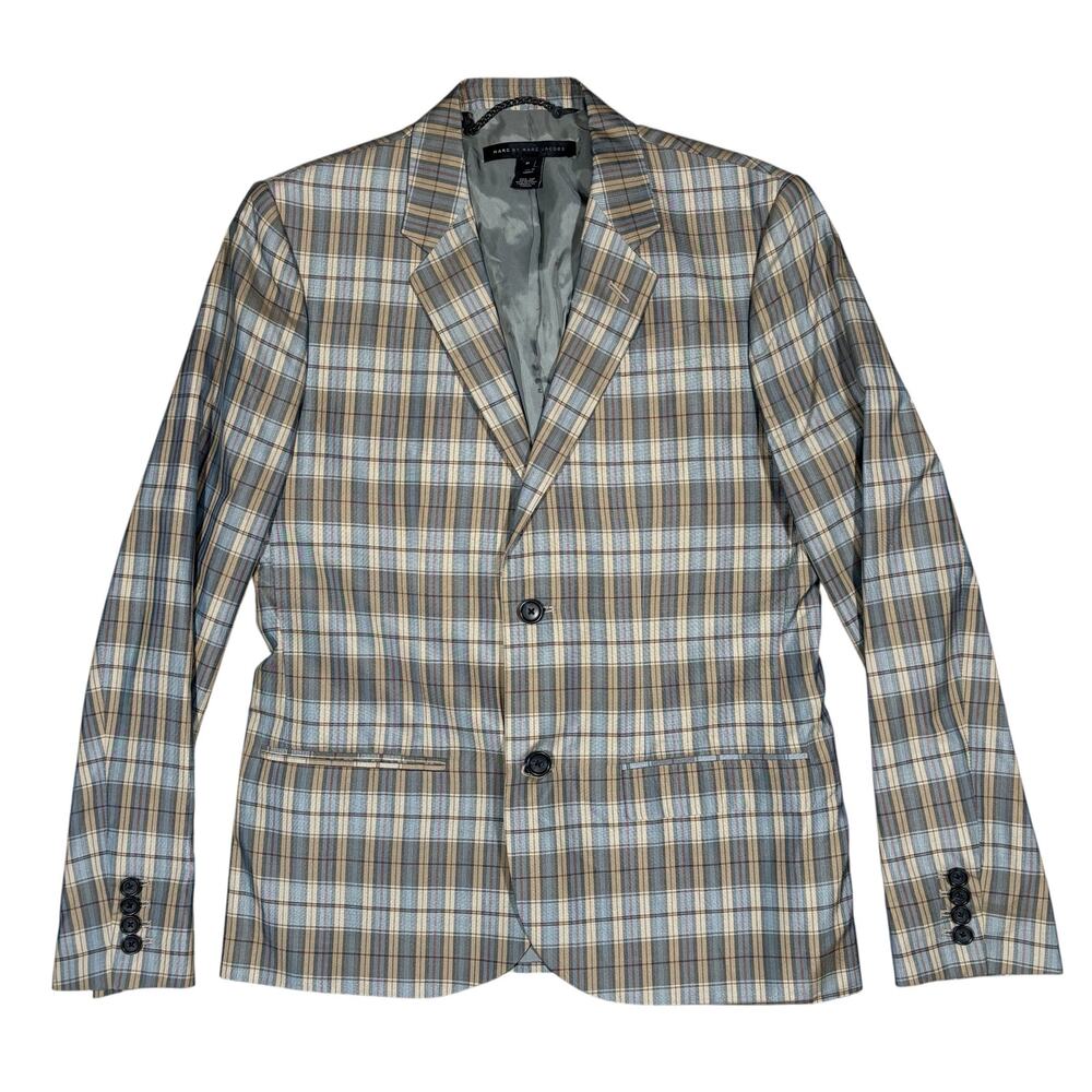MARC BY MARC JACOBS SIZE MEDIUM MENS BLAZER IN PLAID